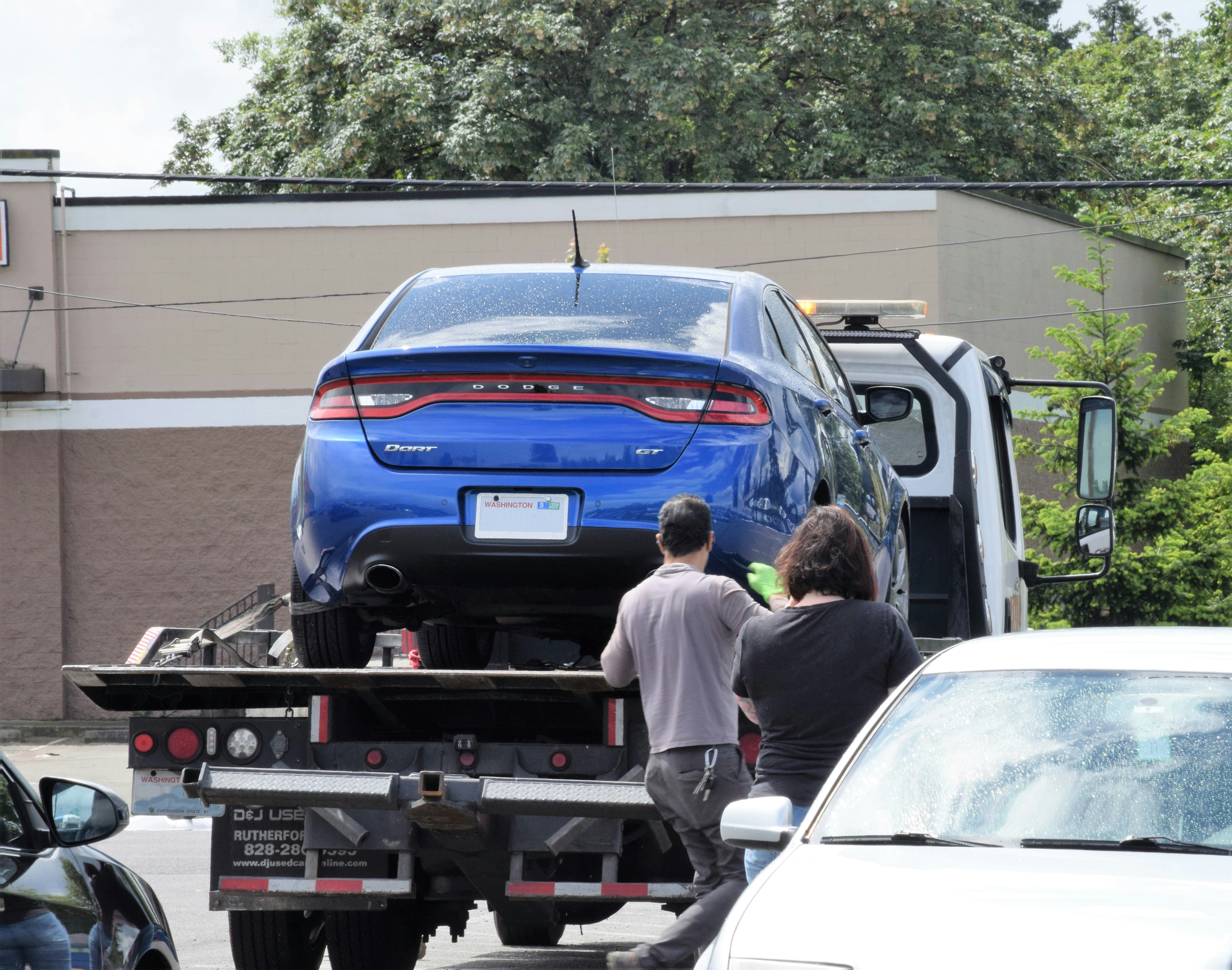 North Florida Asset Recovery flatbed truck for vehicle repossession services in Jacksonville